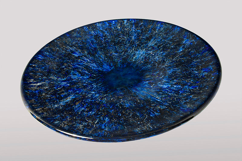 Assiette Bleu iris