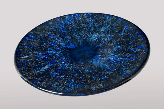 Plate  Bleu iris