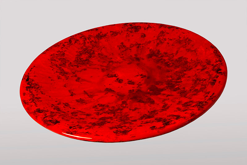 Assiette Rouge corail