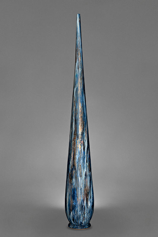 Contemporary Flute Bleu galactique cuivré