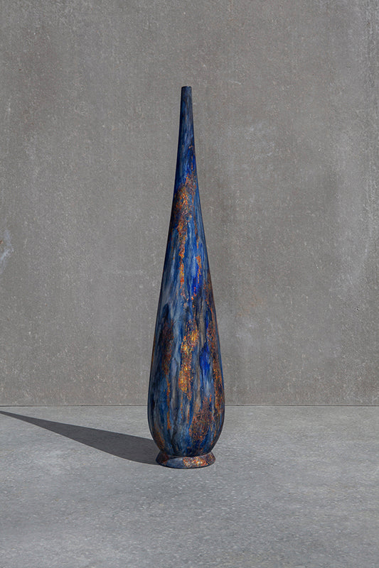 Contemporary Flute Bleu cuivré décomposé sold