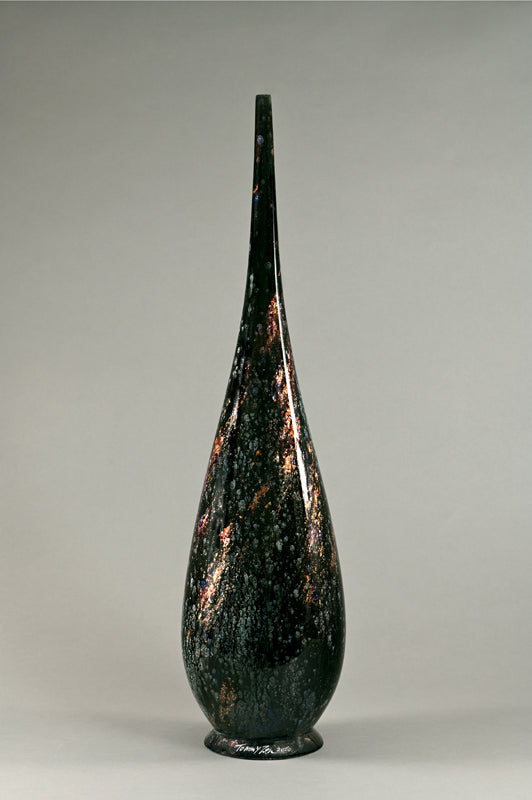 Flûte néoclassique Noir rouge bleu or Vendu