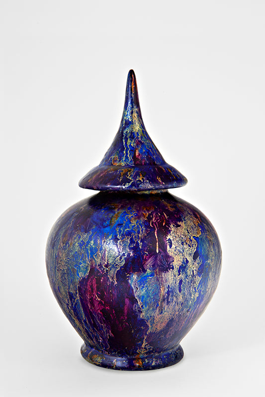 Jarre ballon  Bleu polychromique