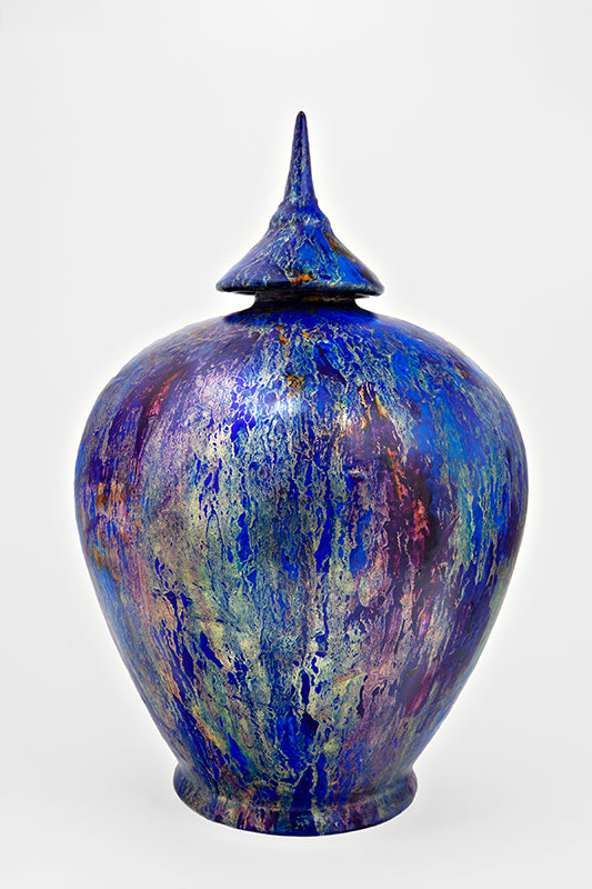 Jarre ballon Bleu polychromique