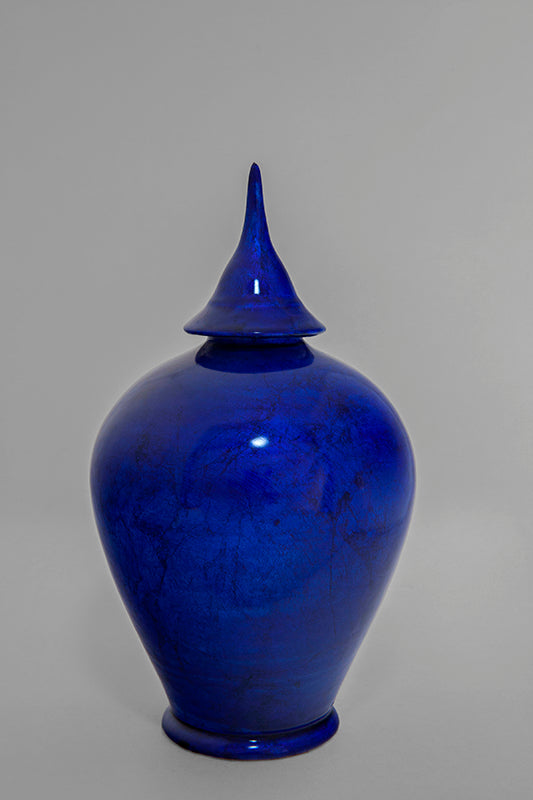 Jarre contemporaine Bleu volcanique