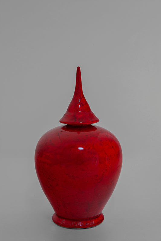 Jarre contemporaine Rouge écarlate