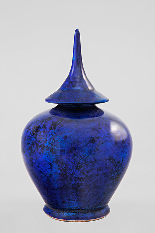 Jarre contemporaine Bleu volcanique