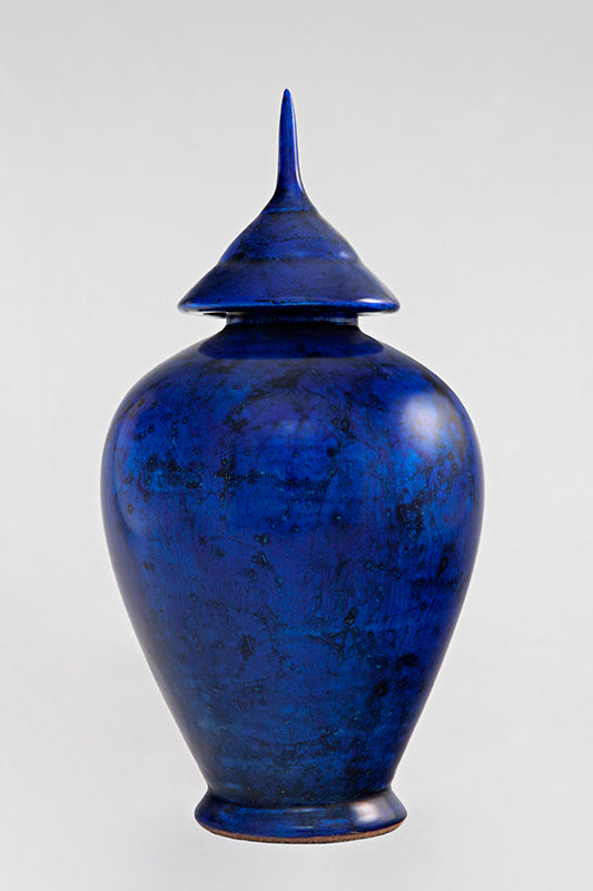 Contemporary jar  Bleu volcanique