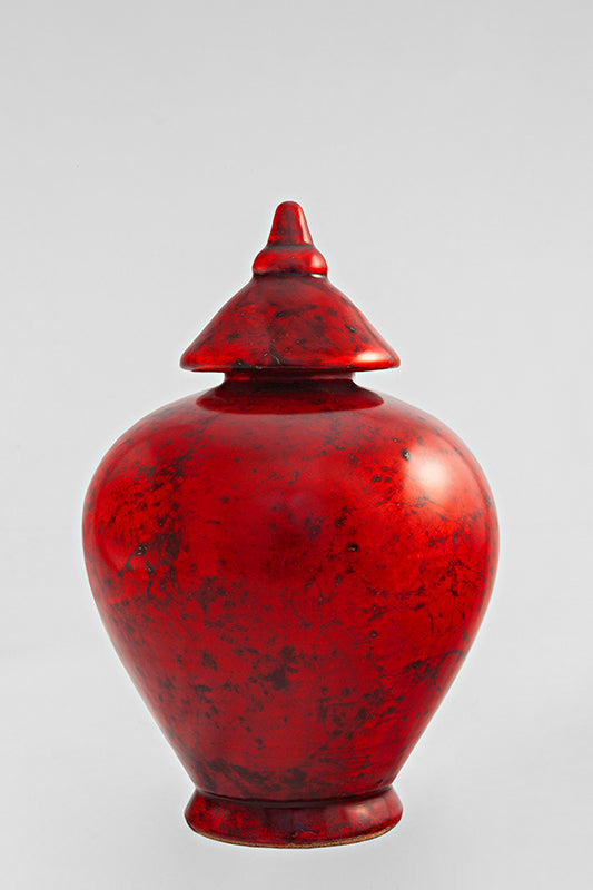 Jarre contemporaine Rouge magma