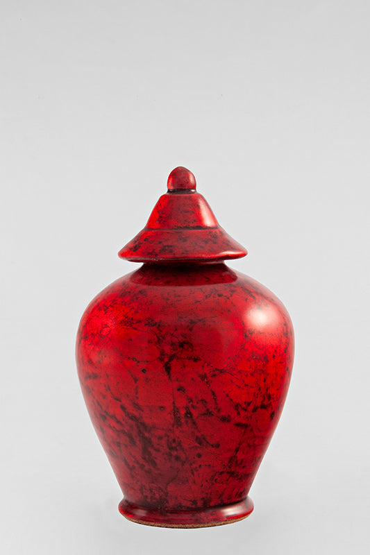 Jarre contemporaine Rouge magma, Vendu