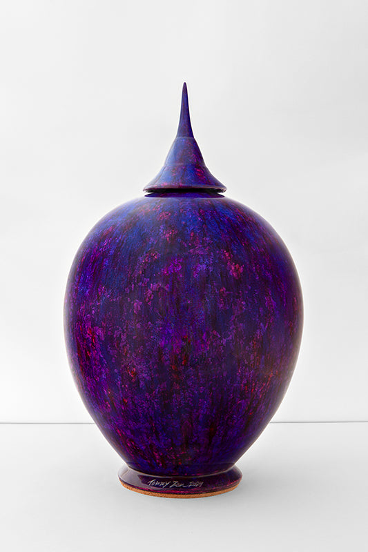 Contemporary  jar Pourpre