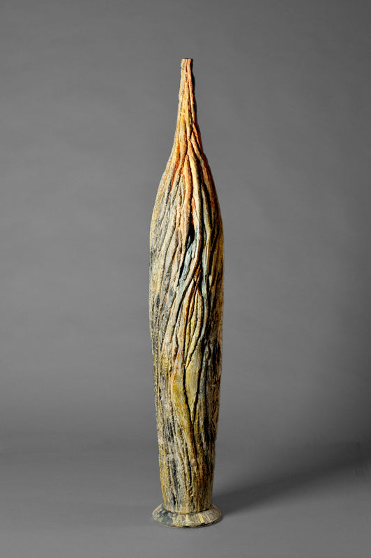 Sculptée Jaune vert gris