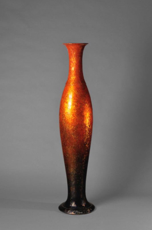 Neoclassical urn Cognac dégradé