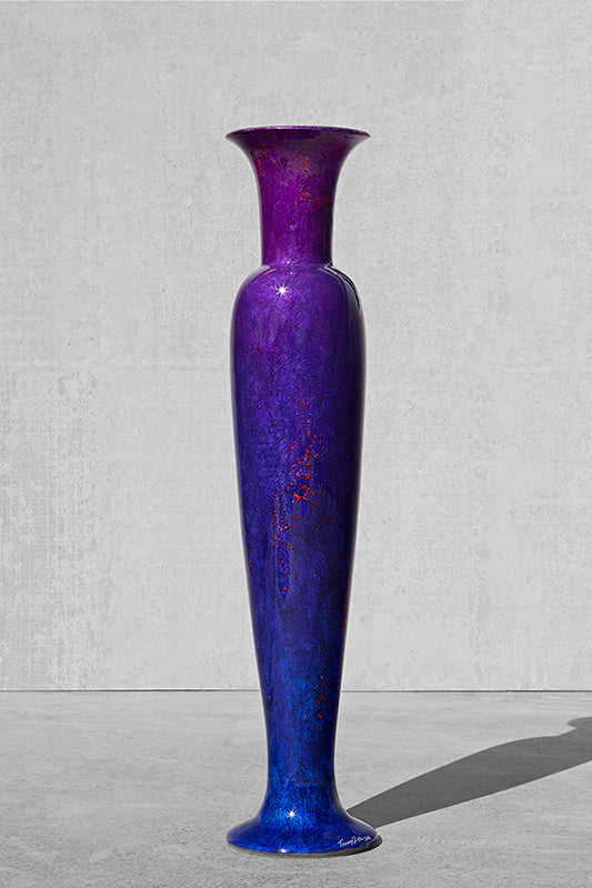 Neoclassical urn Bleu pourpre fragmentation de rouge